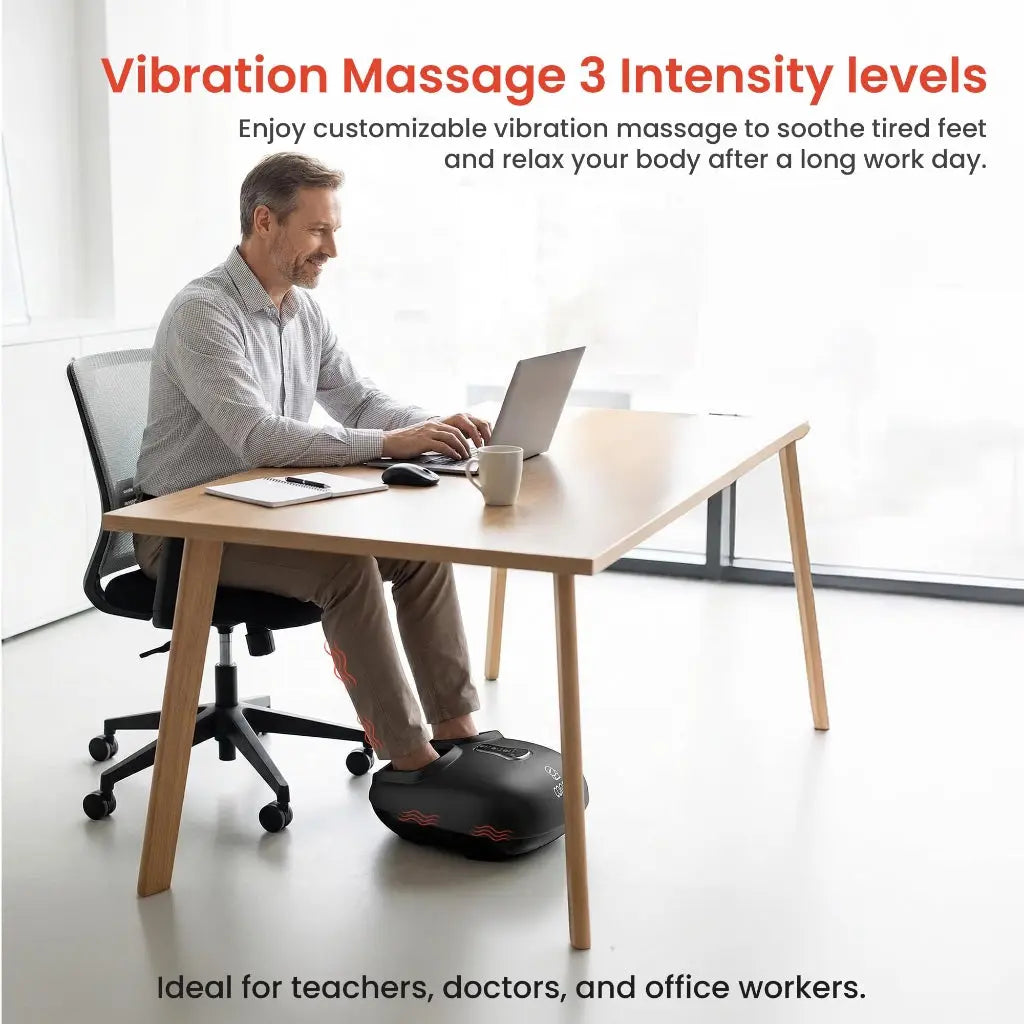COMFIER Foot Massager with Shiatsu, Deep Kneading, Vibration, Rolling, Compression, Heated Foot Comfort Device for Plantar Fasciitis, Multi Modes Settings, Remote Control, Birthday Gifts for Women Men - Very Good COMFIER