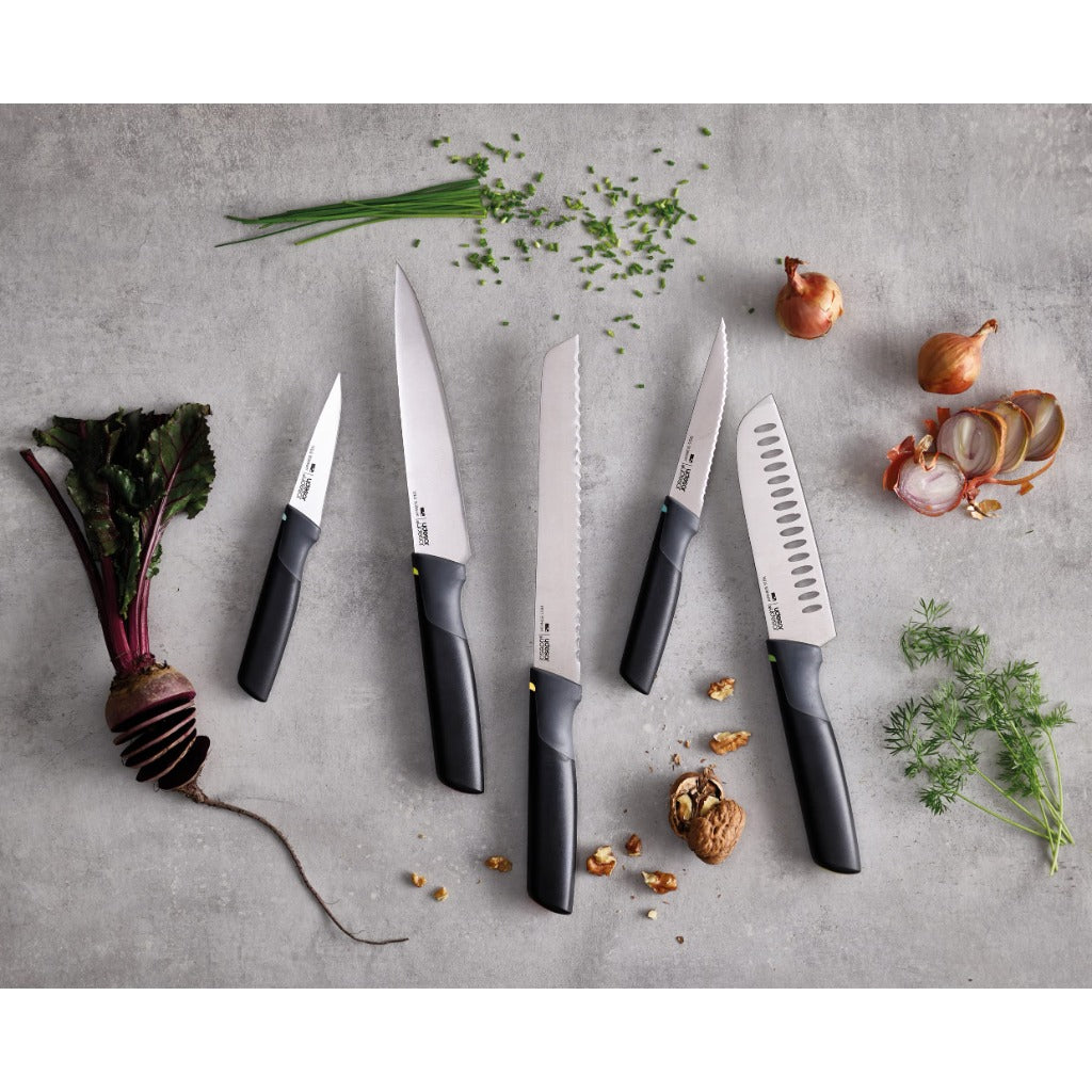 Joseph Joseph Duo 5 Piece Elevate Kitchen Knife Set - Japanese Stainless Steel Blades