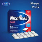 Nicotinell Fruit Gum 2mg (204 Pieces), Stop Smoking Aid, Sugar Free Nicotine Gum, Mild Fruit Flavour, 2mg Regular Strength for Light Smokers, Quit Smoking Aid, Value Pack - BBE 03/2028 Nicotinell
