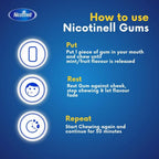 Nicotinell Fruit Gum 2mg (204 Pieces), Stop Smoking Aid, Sugar Free Nicotine Gum, Mild Fruit Flavour, 2mg Regular Strength for Light Smokers, Quit Smoking Aid, Value Pack - BBE 03/2028 Nicotinell