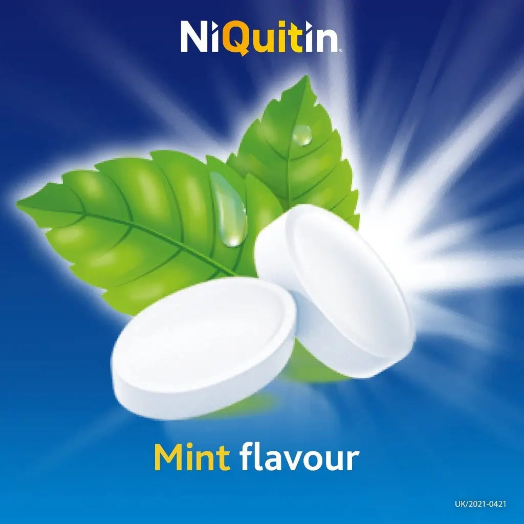 NiQuitin 4mg Minis Mint Lozenges - Mint Flavour (5 x Pack of 20 Minis Nicotine Lozenges) - On The Go Oral Stop Smoking and Vaping Aid - Pocket Sized Containers - BBE 11/2027 NiQuitin