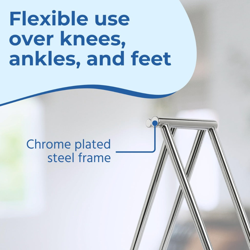 Days Chrome Folding Bed Cradle Assist, Holds Bedclothes Off Legs, Feet, Knees, and Pressure Sores, Holds Sheets, Blankets and Covers Weight While Sleeping or Resting, For Elderly, Injured, Disabled - Like New Days