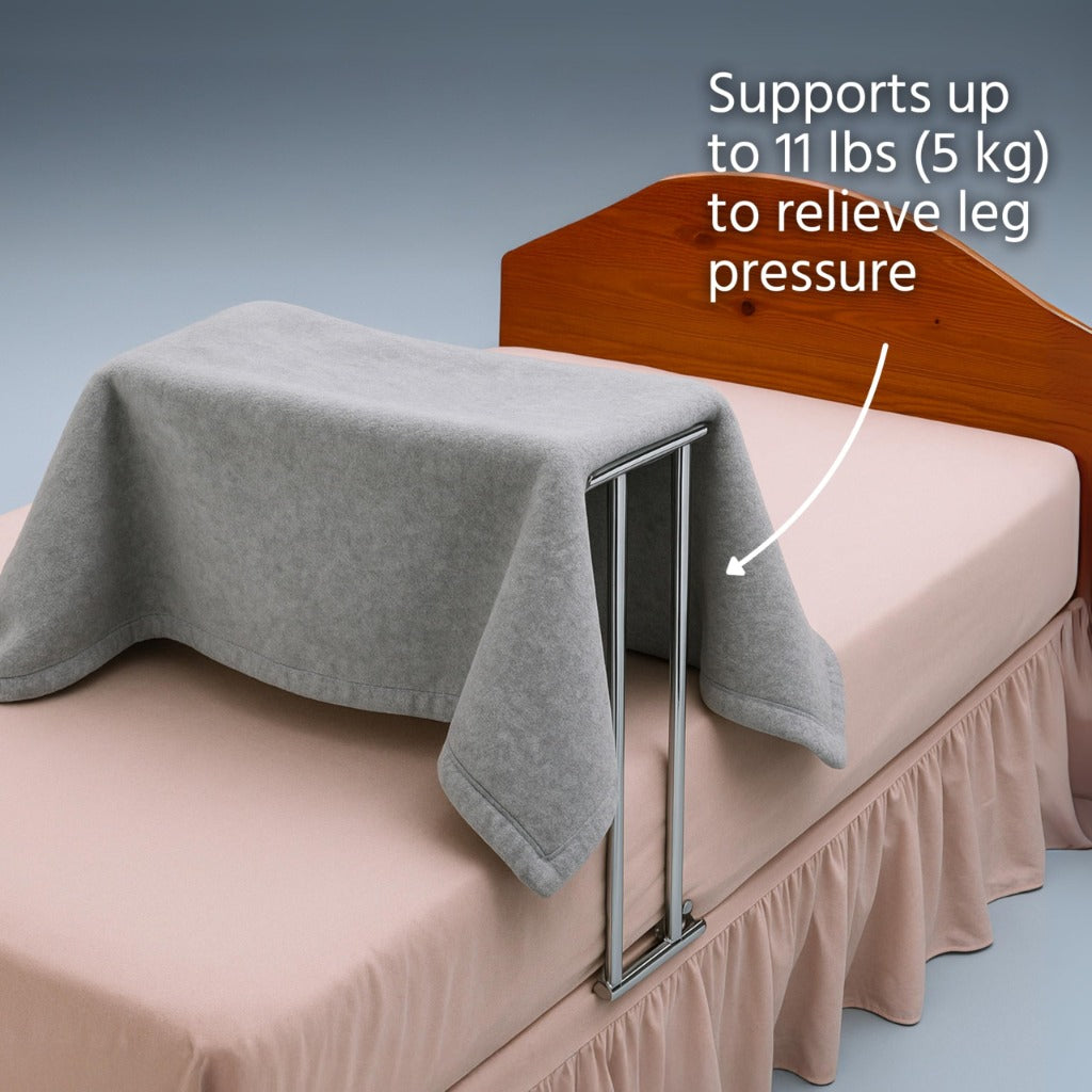 Days Chrome Folding Bed Cradle Assist, Holds Bedclothes Off Legs, Feet, Knees, and Pressure Sores, Holds Sheets, Blankets and Covers Weight While Sleeping or Resting, For Elderly, Injured, Disabled - Like New Days