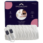 Dreamland Cosy Dreamer Electric Blanket - Heated Underblanket with Italian Cotton, Intelliheat Technology, 6 Heat Settings, Overheat Protection & Machine Washable, 160 x 152cm - King Size - Very Good Dreamland
