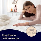 Dreamland Cosy Dreamer Electric Blanket - Heated Underblanket with Italian Cotton, Intelliheat Technology, 6 Heat Settings, Overheat Protection & Machine Washable, 160 x 152cm - King Size - Very Good Dreamland