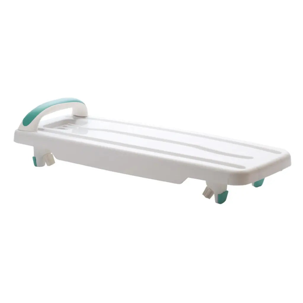 Helping Hand Kingfisher White Plastic Bath Board with Handle. Bath Board for Elderly and Disabled Users. Adjustable to Fit 16"-24" Width Baths. 200kg / 31 Stone Weight Limit - Good The Helping Hand Company