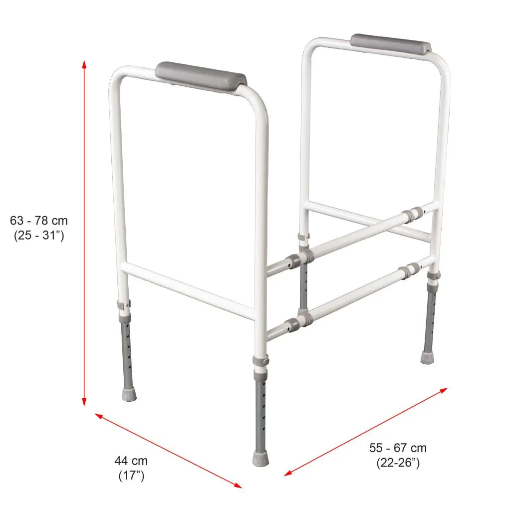 NRS Healthcare Toilet Frame S18993 - Height & Width Adjustable - Very Good NRS Healthcare