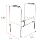 NRS Healthcare Toilet Frame S18993 - Height & Width Adjustable - Very Good NRS Healthcare