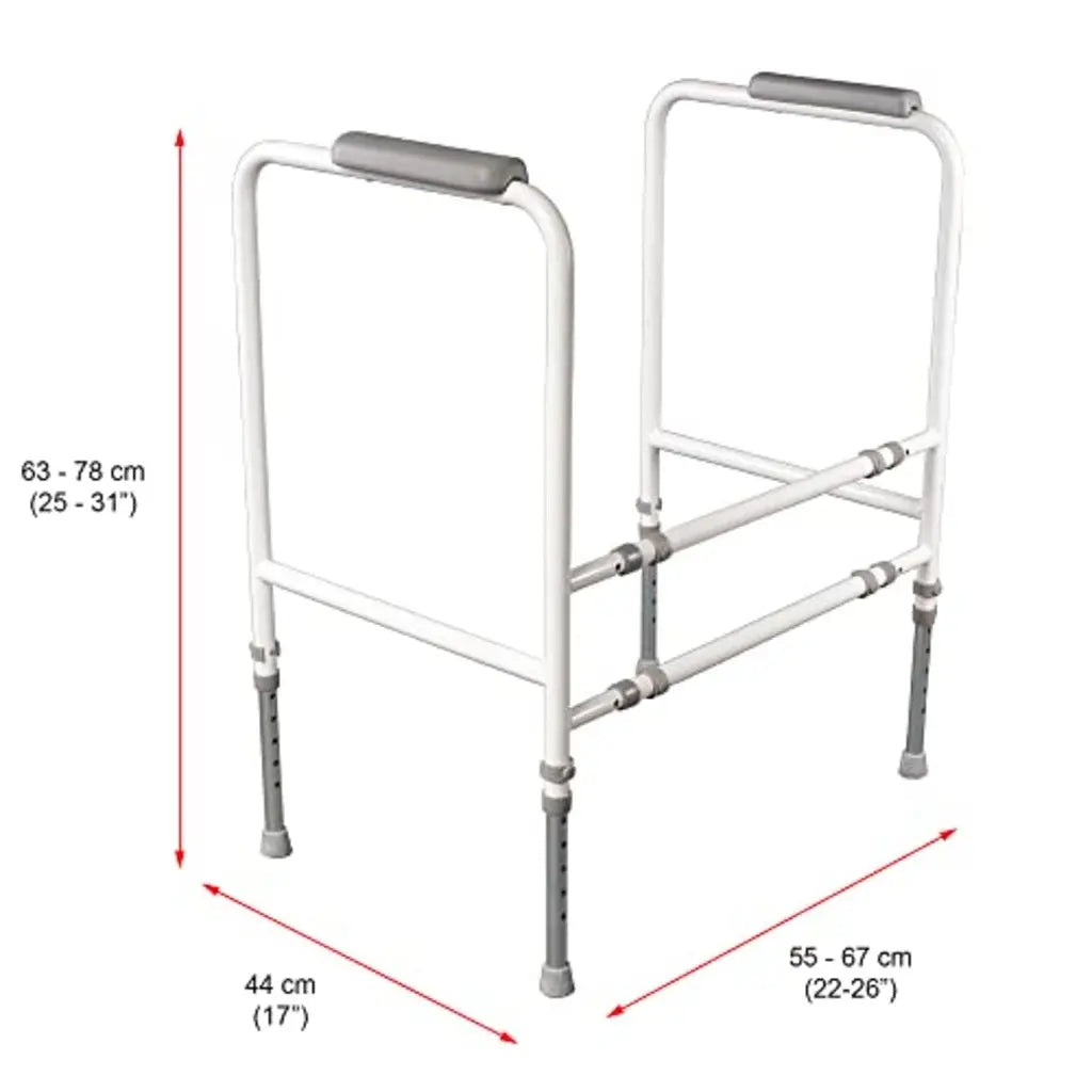 NRS Healthcare Toilet Frame S18993 - Height & Width Adjustable - Very Good NRS Healthcare