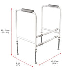 NRS Healthcare Toilet Frame S18993 - Height & Width Adjustable - Very Good NRS Healthcare