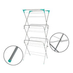 Ram(R) 3 Tier Deluxe Airer Foldable Heavy Duty Clothes Airer With 4 CORNER HOOKS And Sock Dryer 14M Airing Capacity - Very Good Ram(R)