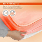 Warmer Electric Blanket Double Size - Dual Control, Fully Fitted Mattress Cover with Elasticated Skirt, 3 Heat Settings, 2 X Detachable Controllers - 193 X 137cm Double The Warmer Store