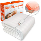 Warmer Electric Blanket Double Size - Dual Control, Fully Fitted Mattress Cover with Elasticated Skirt, 3 Heat Settings, 2 X Detachable Controllers - 193 X 137cm Double The Warmer Store