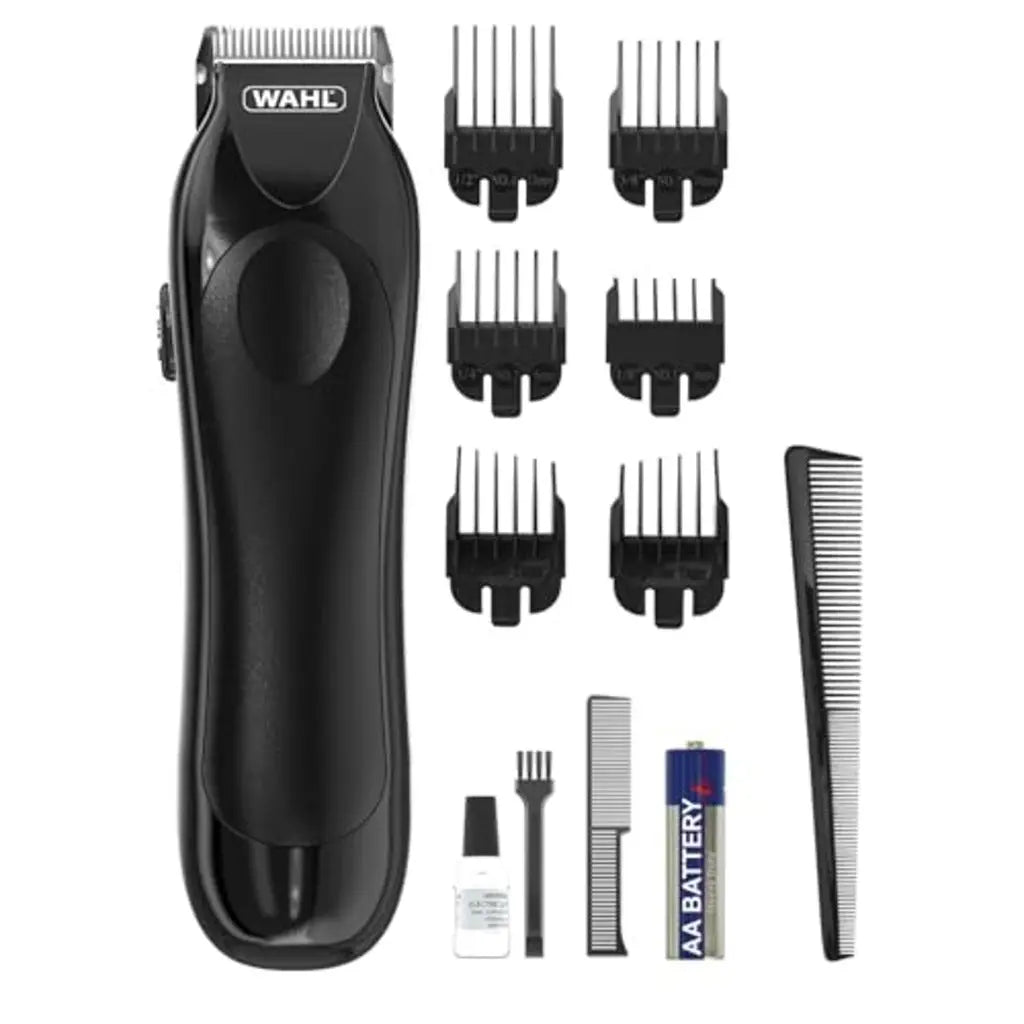 Wahl Mini Pro Cordless Trimmer, Men's Beard Trimmer, Mini Hair Trimmers for Men, Stubble Trimming, Battery Powered, Lightweight, Male Grooming Set, Facial Hair Care Kit Wahl