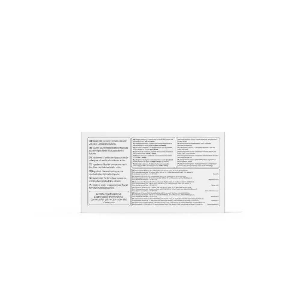 Yogurt Starter Cultures - Pack of 12 Freeze-Dried Sachets for Lactobacillus Rhamnosus and L.Gasseri Yogurt (12 sachets Pack) - Damaged Box Natural Probiotic Selection