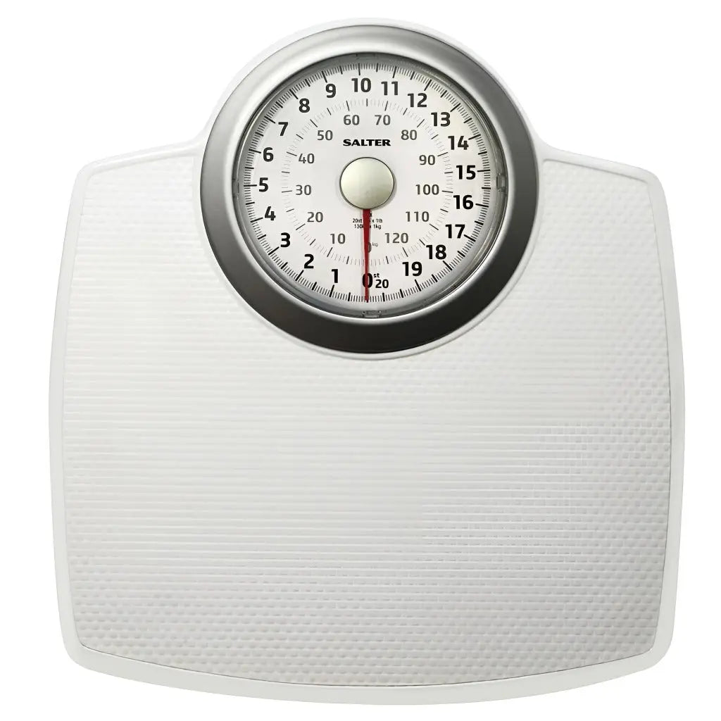 Salter 148 BKSVDR Speedo Dial Bathroom Scale - Mechanical Weighing Scales For Body Weight, Easy Read Dial & Rotating Pointer, Instant Readings, Large Foot Platform, Weighs Up To 136 kg/ 21 st - Very Good Salter