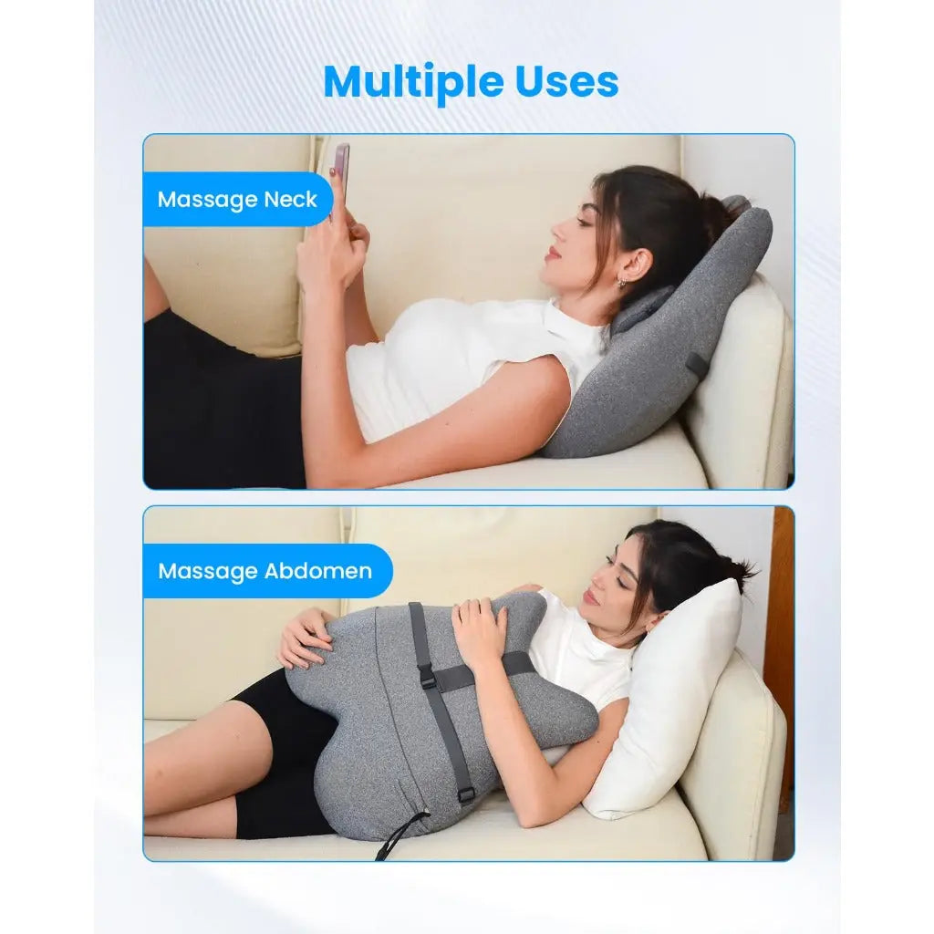COMFIER Lumbar Cushion, Ergonomic Memory Foam Shoulder Massager, Shiatsu Back Massage with Heat, Graphene Heating Back Massager for Office Chair - Very Good COMFIER