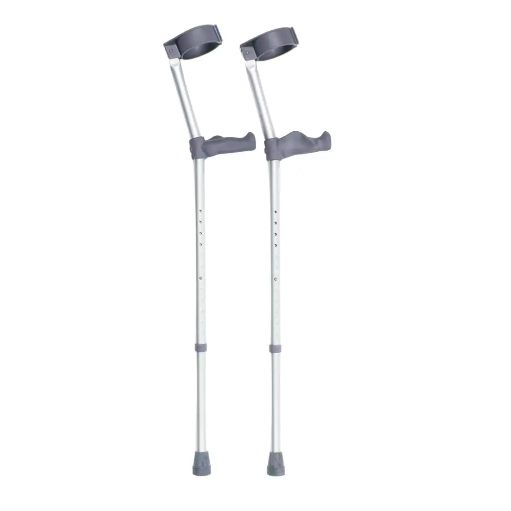 Days Ergonomic Handle Forearm Crutch - Double Adjustable Extra Long 83-110cm (32 1/2 -43 1/2 ") - Lightweight Aluminium Walking Aid - VAT Relief Eligible (UK) - Very Good Days