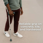Days Ergonomic Handle Forearm Crutch - Double Adjustable Extra Long 83-110cm (32 1/2 -43 1/2 ") - Lightweight Aluminium Walking Aid - VAT Relief Eligible (UK) - Very Good Days