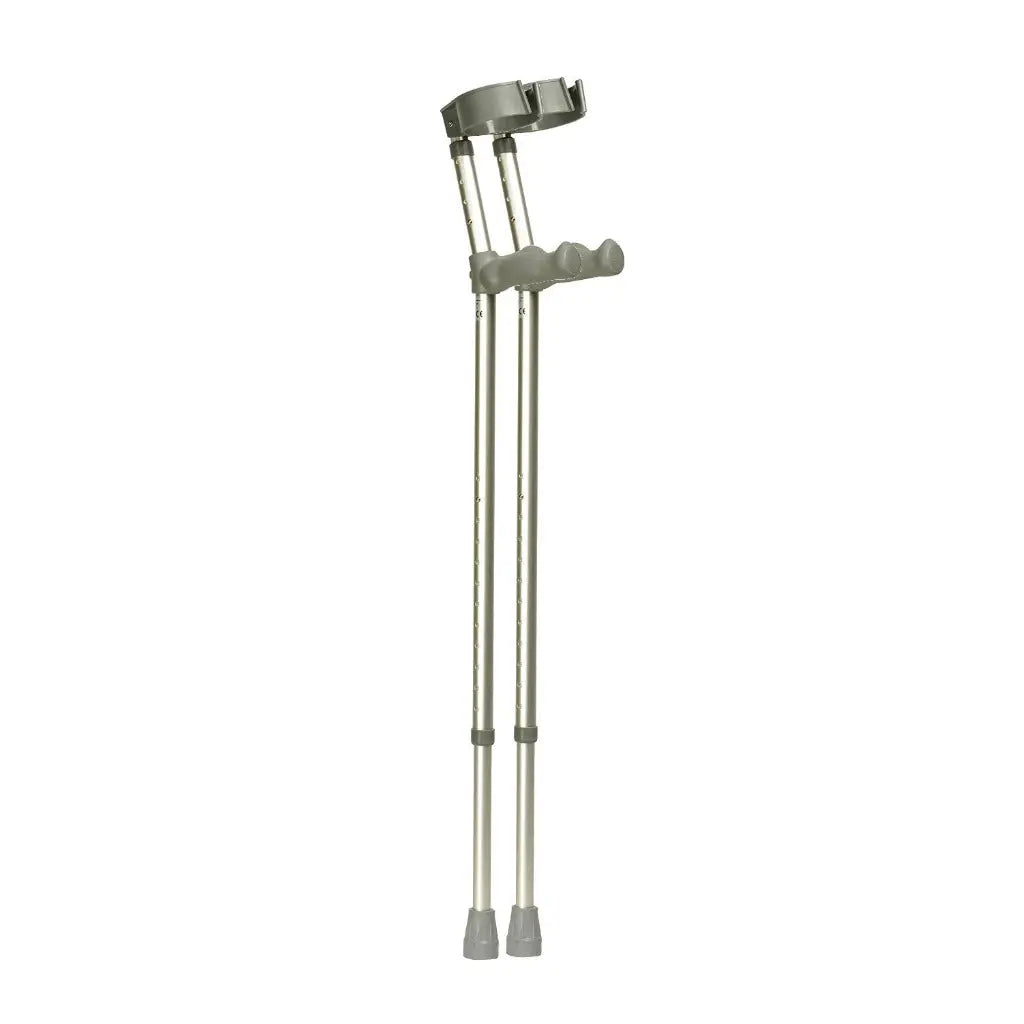 Days Ergonomic Handle Forearm Crutch - Double Adjustable Extra Long 83-110cm (32 1/2 -43 1/2 ") - Lightweight Aluminium Walking Aid - VAT Relief Eligible (UK) - Very Good Days