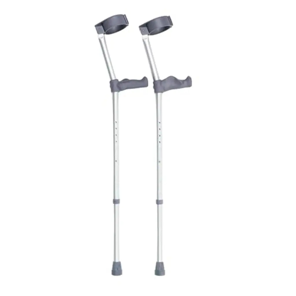 Days Ergonomic Handle Forearm Crutch - Double Adjustable Extra Long 83-110cm (32 1/2 -43 1/2 ") - Lightweight Aluminium Walking Aid - VAT Relief Eligible (UK) - Very Good Days