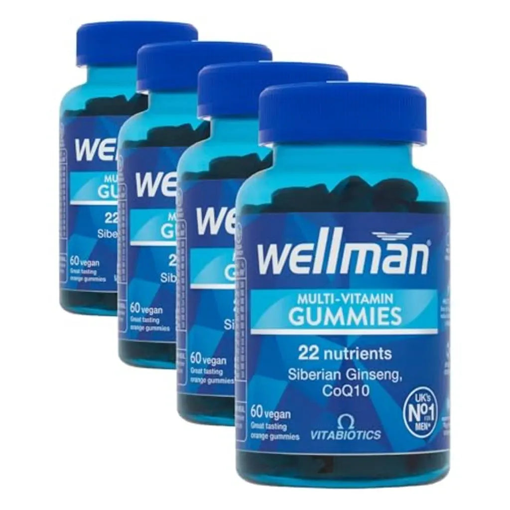 Wellman Multivitamin for Men Chewable Vegan Gummies - BBE 03/2027 Wellman