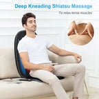 Comfier Shiatsu Back Massager with Heat -Deep Tissue Kneading Massage Chair, Massage Chair for Full Back, Chair Massager for Home or Office Chair use,Gifts for Women,Men - Damaged Box Comfier
