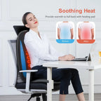 Comfier Shiatsu Back Massager with Heat -Deep Tissue Kneading Massage Chair, Massage Chair for Full Back, Chair Massager for Home or Office Chair use,Gifts for Women,Men - Damaged Box Comfier