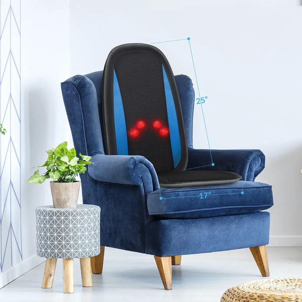 Comfier Shiatsu Back Massager with Heat -Deep Tissue Kneading Massage Chair, Massage Chair for Full Back, Chair Massager for Home or Office Chair use,Gifts for Women,Men - Damaged Box Comfier