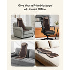 Nevvue Back Massager with Heat, Full Body Massage Mat with 3D Deep Kneading, Massage Chair with 3 Intensity Adjustable Vibration, Shiatsu Massagers for Back and Neck with Timer, Massage Cushion - Very Good Nevvue
