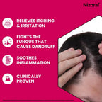 Nizoral Anti-Dandruff Treatment Shampoo, Treats and Prevents Dandruff, Clinically Proven to Control Itchy & Flaky Scalps, Contains Ketoconazole, 1 x 60ml - BBE 11/2028 Nizoral
