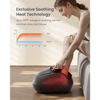 RENPHO Foot Massager with Heat, Shiatsu Massage Machine Deep Kneading, Electric Feet Massage, Air Compression, Gifts for Women and Men, Fits Up to Size 12, Black - Very Good RENPHO