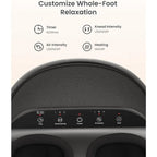 RENPHO Foot Massager with Heat, Shiatsu Massage Machine Deep Kneading, Electric Feet Massage, Air Compression, Gifts for Women and Men, Fits Up to Size 12, Black - Very Good RENPHO