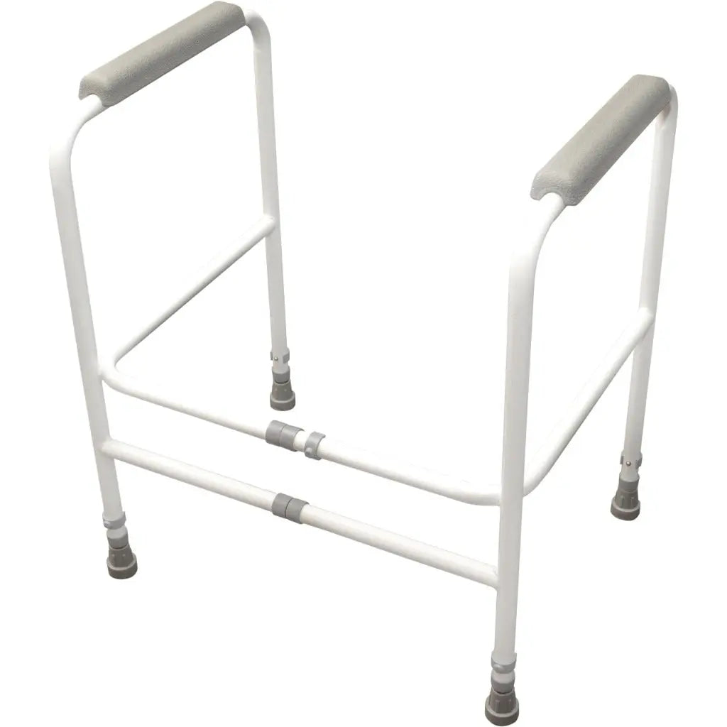 Aidapt Free Standing Support Toilet Safety Frame with Adjustment for Height and Width with Non Slip Feet Pre Assembled Aid - Very Good Aidapt