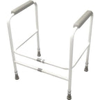 Aidapt Free Standing Support Toilet Safety Frame with Adjustment for Height and Width with Non Slip Feet Pre Assembled Aid - Very Good Aidapt