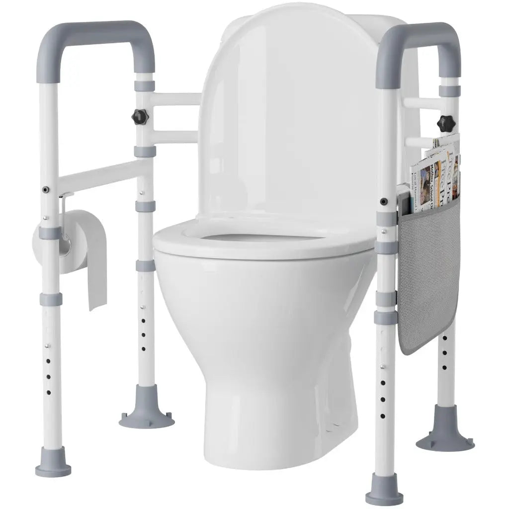 Aidapt Free Standing Support Toilet Safety Frame with Adjustment for Height and Width with Non Slip Feet Pre Assembled Aid - Very Good Aidapt
