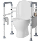 Aidapt Free Standing Support Toilet Safety Frame with Adjustment for Height and Width with Non Slip Feet Pre Assembled Aid - Very Good Aidapt