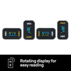 Braun Pulse Oximeter 1 - Accurate Blood Oxygen Finger Monitor - Easy-to-use at Home - For COPD, Pneumonia, Sleep Apnea Sufferers - Great for Athletes- YK-81CEU - Damaged Box Braun