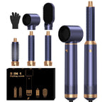 Hairstyer 5 in 1 Hair Styler Air Brush Airbrush 5 in 1 Air styer Airstyler Multi-Blow Dryer Brush Set with Curl, Straighten, Wavy, Smooth, Magic Styler for All Hair Types and Lengths - Damaged Box AiroGlow