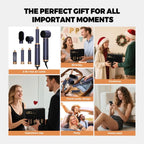 Hairstyer 5 in 1 Hair Styler Air Brush Airbrush 5 in 1 Air styer Airstyler Multi-Blow Dryer Brush Set with Curl, Straighten, Wavy, Smooth, Magic Styler for All Hair Types and Lengths - Damaged Box AiroGlow