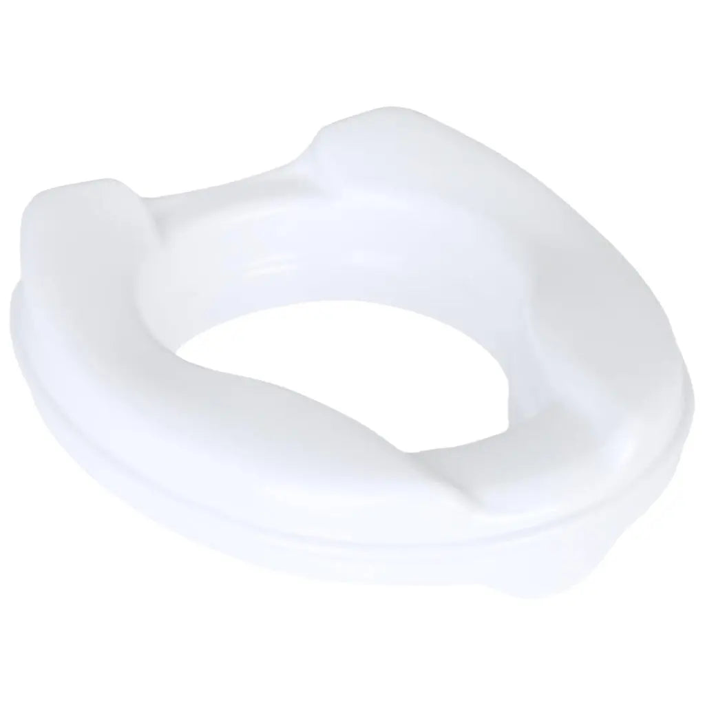 Homecraft Savanah Raised Toilet Seat without Lid, Elongated & Elevated Lock Seat Support for Elderly, Handicapped and Disabled Users, White Colour, 150 mm (6'') - Damaged Box Homecraft