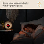 Lumie Sunrise Alarm - Sunrise Wake-up Alarm, Sunset Sleep Feature, Sounds and Mood Lighting, White - Very Good Lumie