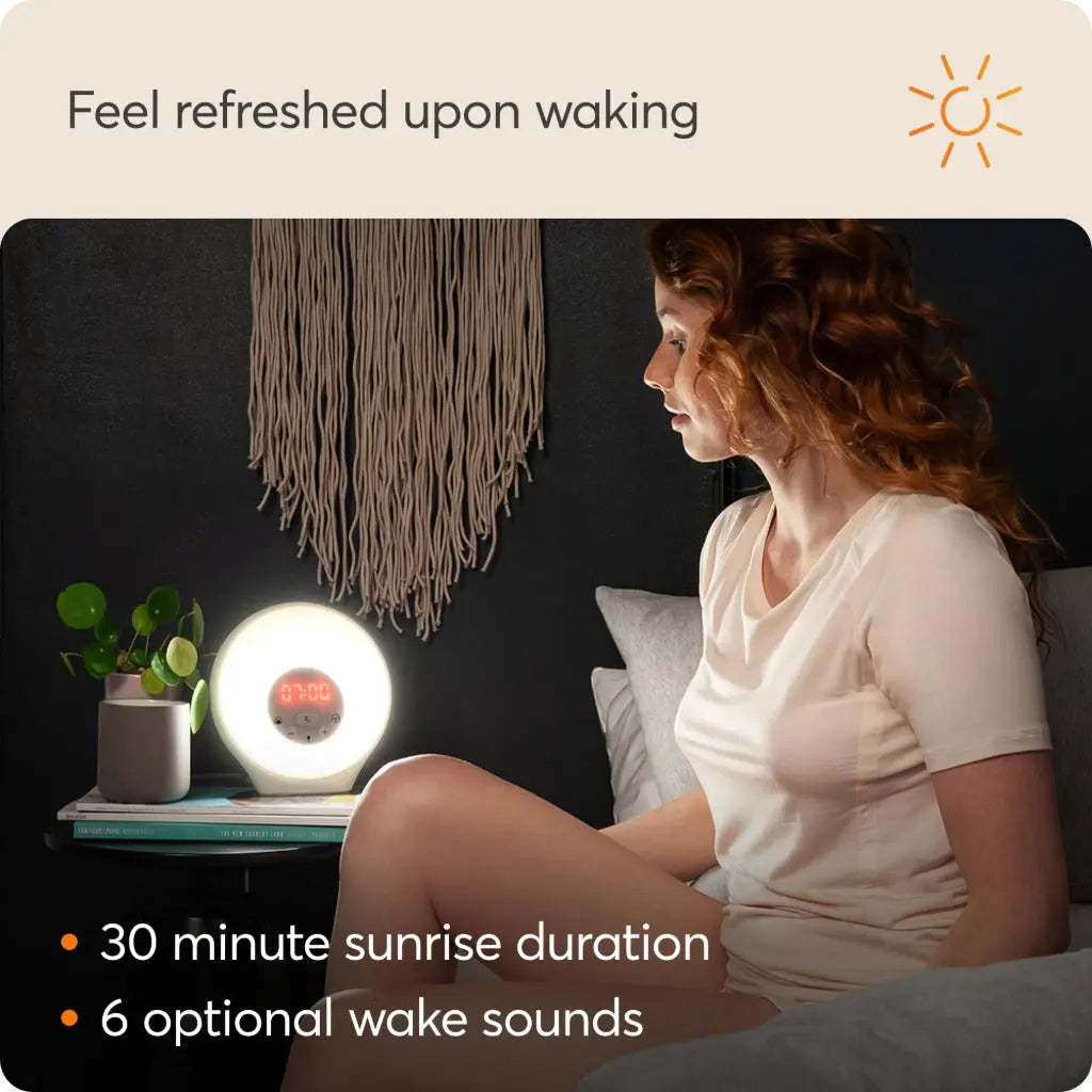 Lumie Sunrise Alarm - Sunrise Wake-up Alarm, Sunset Sleep Feature, Sounds and Mood Lighting, White - Very Good Lumie