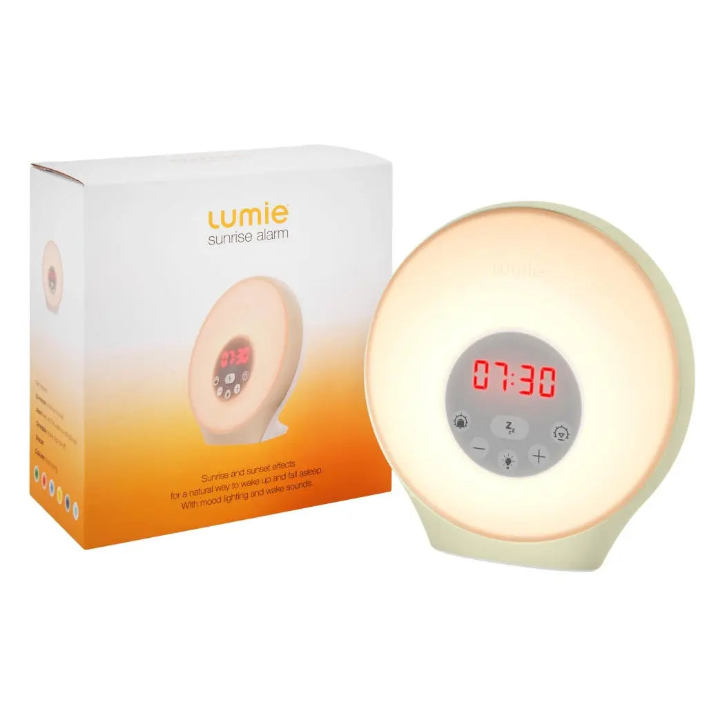 Lumie Sunrise Alarm - Sunrise Wake-up Alarm, Sunset Sleep Feature, Sounds and Mood Lighting, White - Very Good Lumie