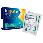 NiQuitin 21mg Nicotine Patches (Step 1-14 Clear Patches) - 24 Hour Craving Control - 1 Week Treatment Patches to Quit Or Reduce - Discreet Transparent Stop Smoking & Vaping Aids - BBE 04/2028 NiQuitin