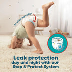 Pampers Baby-Dry Nappy Pants Size 7, 126 Nappies, 15kg+, Monthly Pack, 360^0 Fit To Help Prevent Gaps And Leaks Pampers