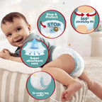 Pampers Baby-Dry Nappy Pants Size 7, 126 Nappies, 15kg+, Monthly Pack, 360^0 Fit To Help Prevent Gaps And Leaks Pampers