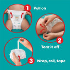 Pampers Baby-Dry Nappy Pants Size 7, 126 Nappies, 15kg+, Monthly Pack, 360^0 Fit To Help Prevent Gaps And Leaks Pampers