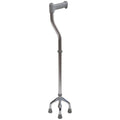 Aidapt Small-Base Quad Cane/Tetrapod - Height-Adjustable Walking Stick with Non-Slip Rubber Ferrules, 10 Height Settings for Extra Stability, 715-965 mm Range - Damaged Box Aidapt