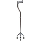 Aidapt Small-Base Quad Cane/Tetrapod - Height-Adjustable Walking Stick with Non-Slip Rubber Ferrules, 10 Height Settings for Extra Stability, 715-965 mm Range - Damaged Box Aidapt